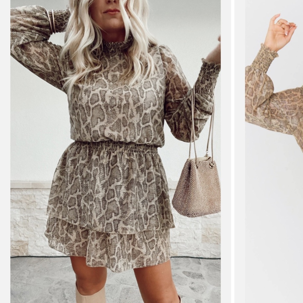 Show Me Your Mumu Glitter Ruffle Dress